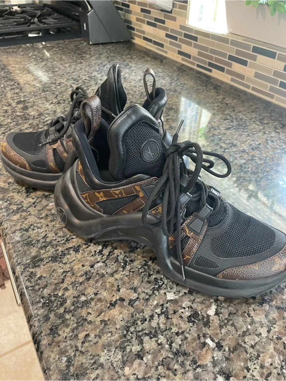 Louis Vuitton Black & Brown Archlight Runner Sneakers - Women’s